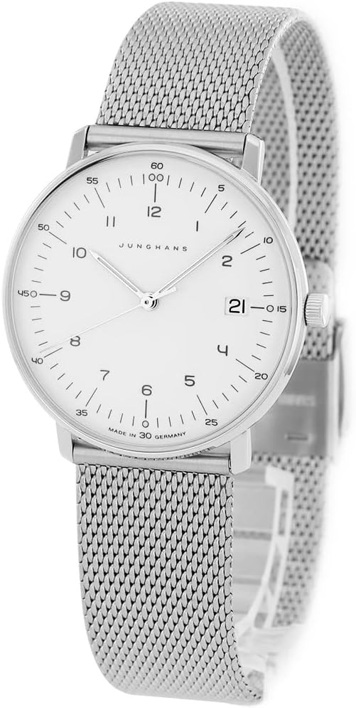 JUNGHANS ユンハンス　ホワイト 腕時計(クォーツ) 047 4355 マックス・ビル クオーツ｜Max Bil（マックス・ビル）｜JUNGHANS